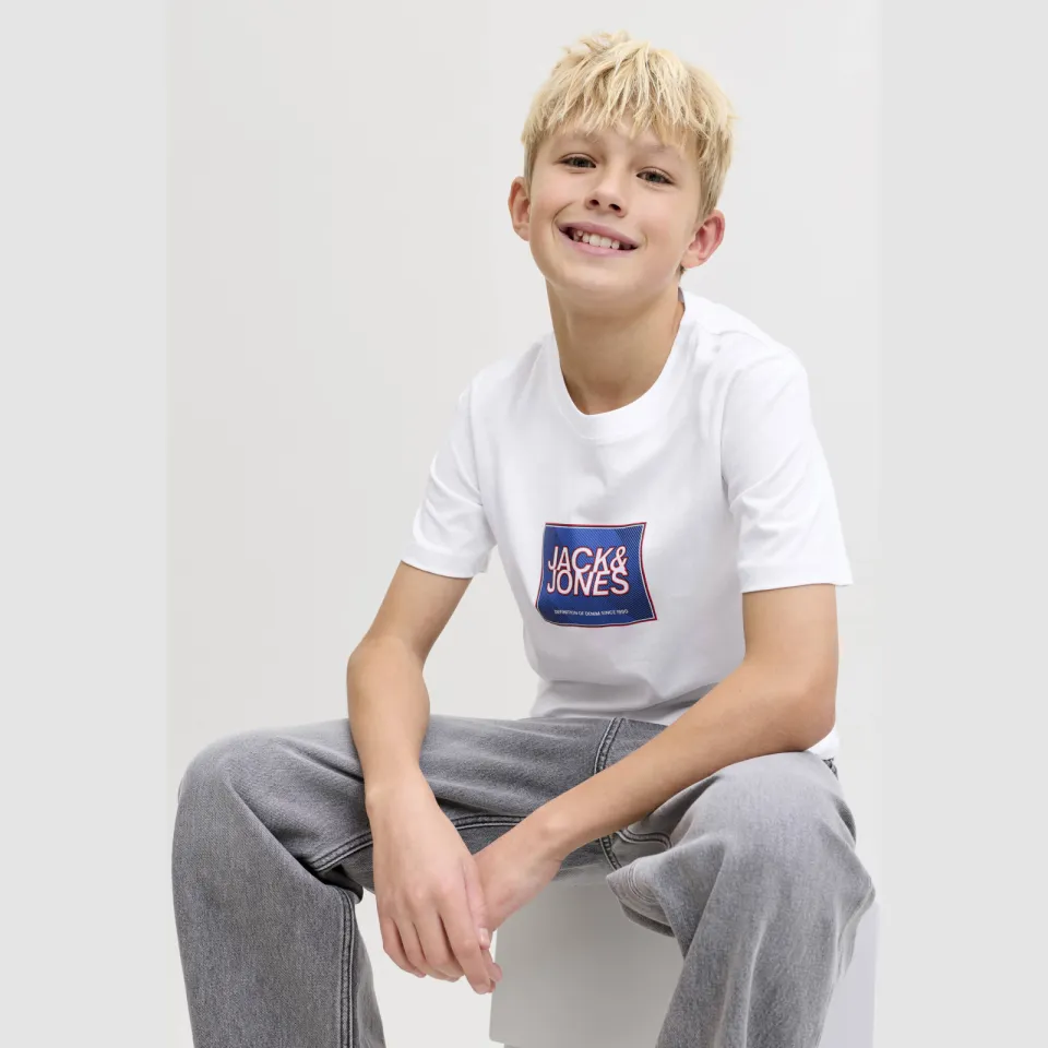 Jack & Jones Junior T-shirt wit, foto 5