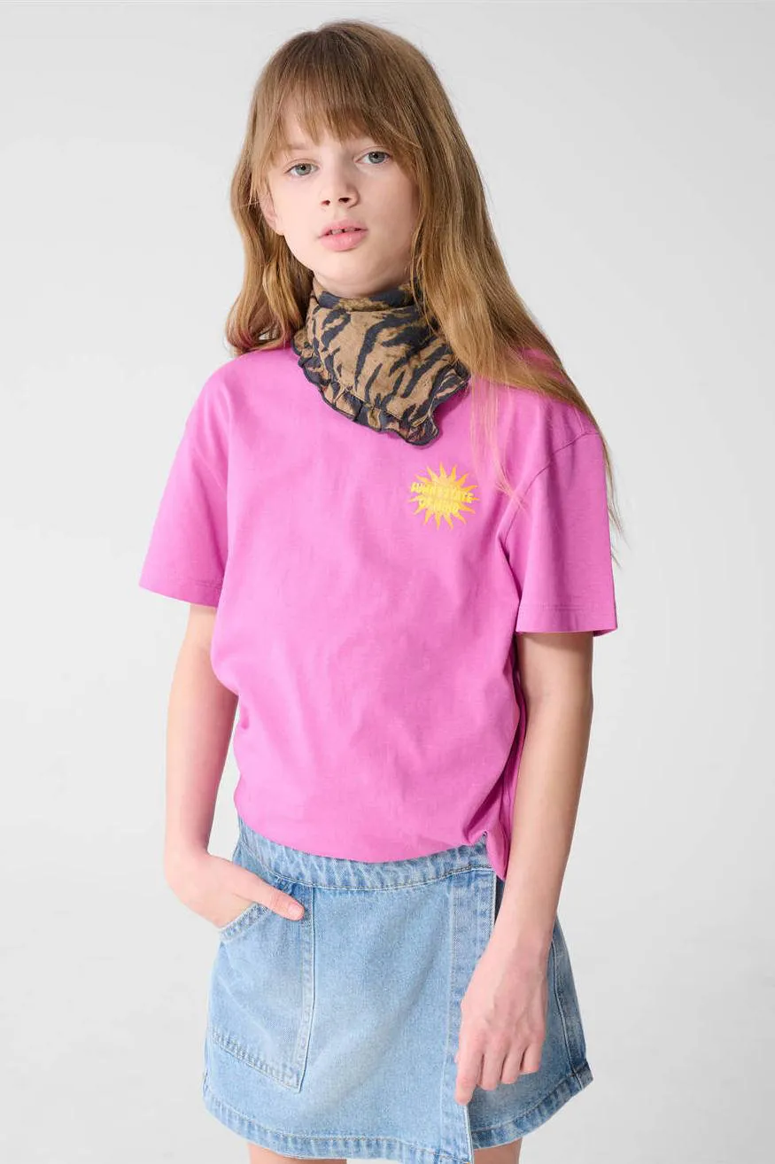 Shoeby T-shirt met backprint roze, foto 5