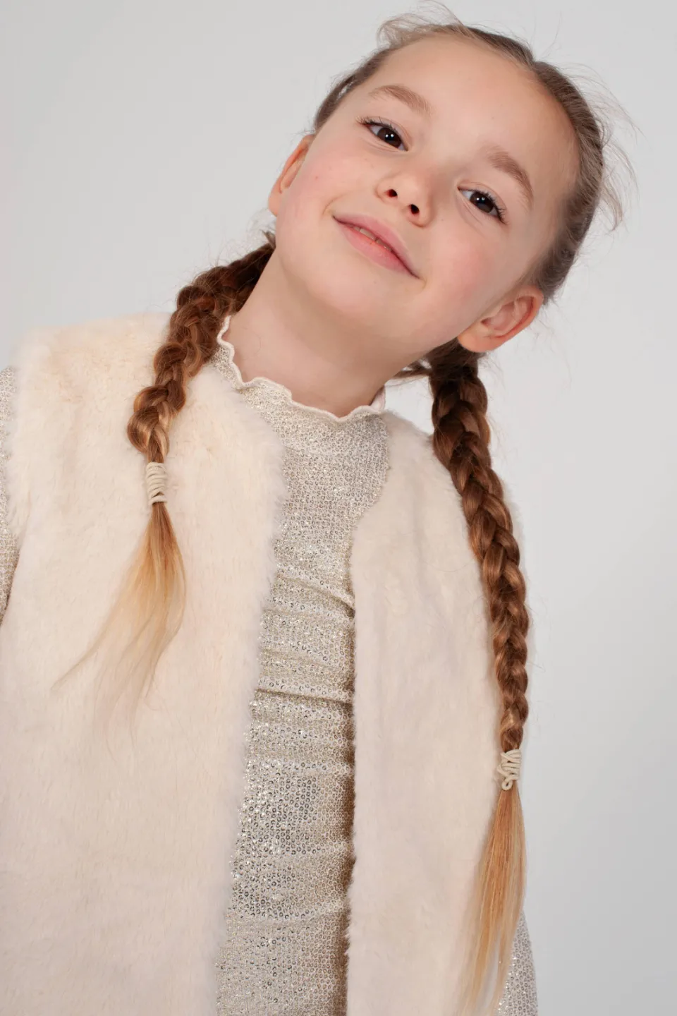 Jubel longsleeve met pailletten offwhite, foto 5