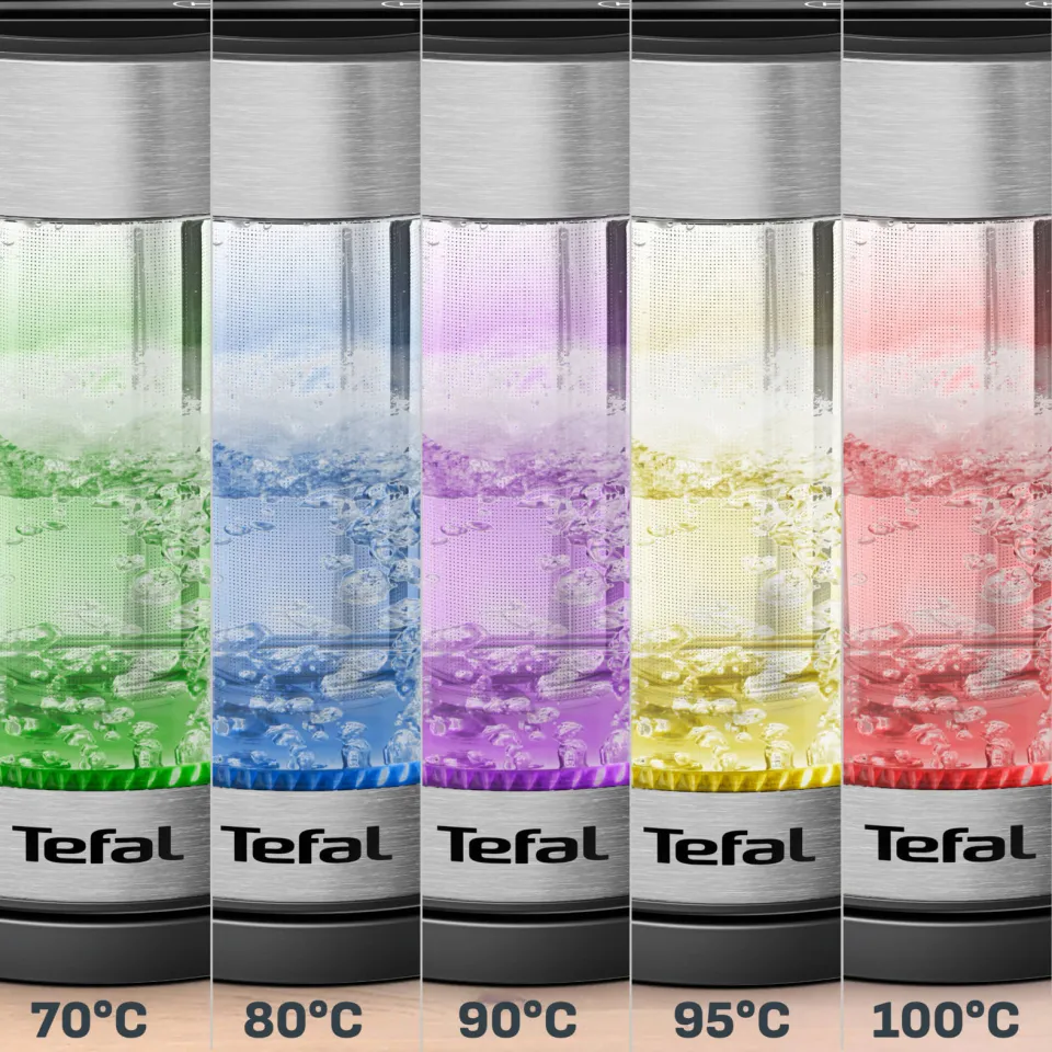 Tefal Element BJ760D 1,7 L waterkoker met temperatuurregeling grijs, foto 6