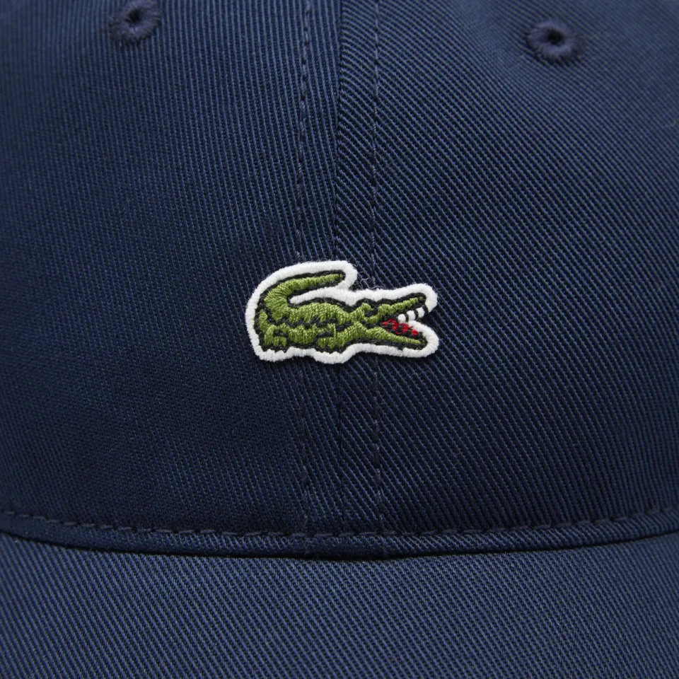 Lacoste katoenen pet met logo - donkerblauw, foto 8