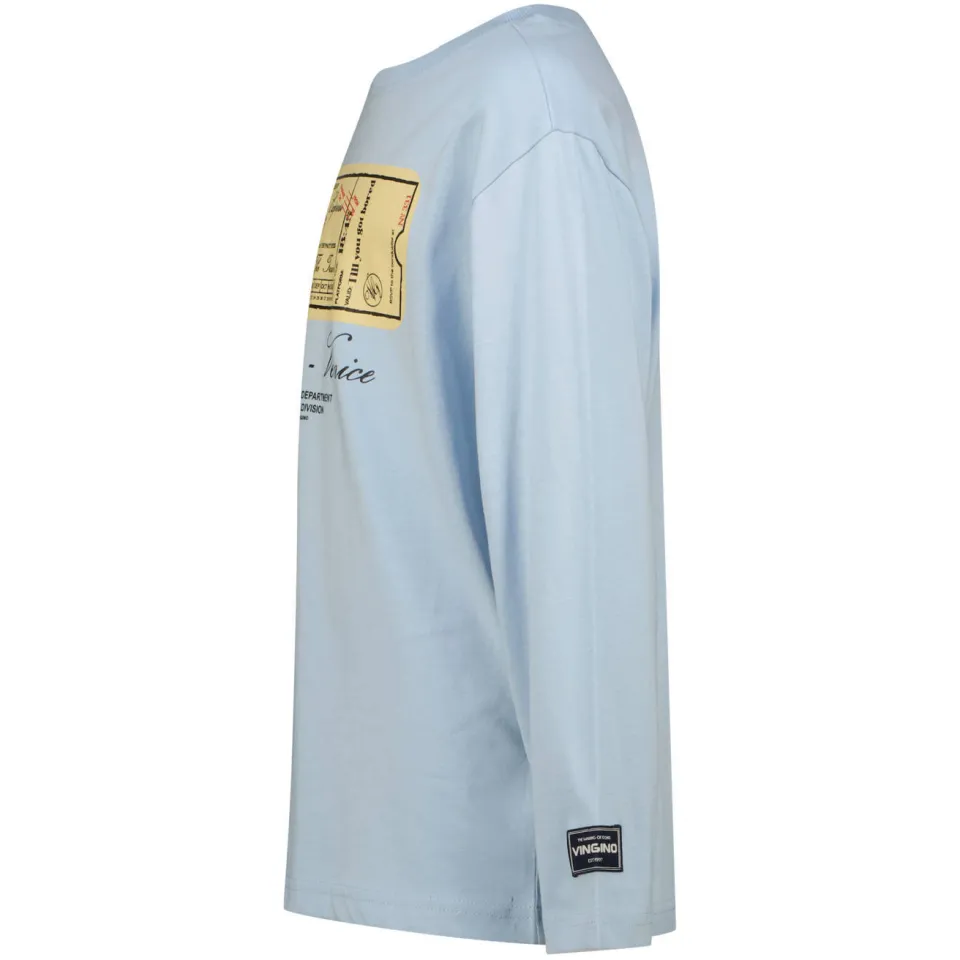 Vingino longsleeve met print lichtblauw, foto 4