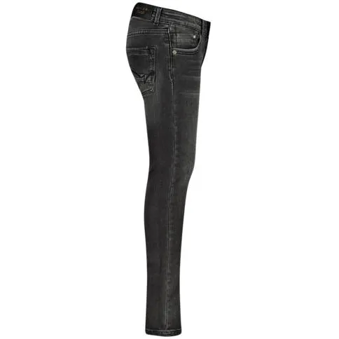 Vingino skinny jeans BERNICE dark grey vintage Grijs Meisjes Katoen Effen, foto 2
