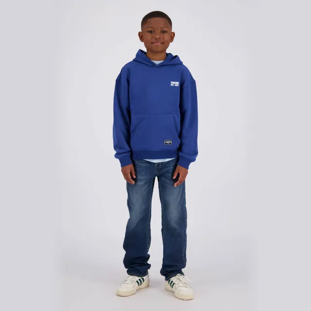 Vingino hoodie met logo - blauw Hardblauw