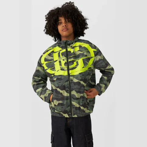 Coolcat jas Quint met printopdruk legergroen camo/groen, foto 2