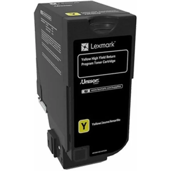 Lexmark 74C2HY0 Toner Geel Hoge capaciteit