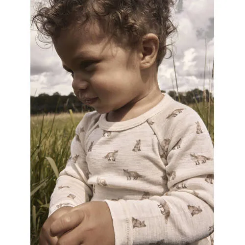 Lil' Atelier BABY romper met wol - beige, foto 3