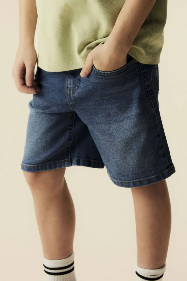 NAME IT KIDS jeansshort blauw, foto 4