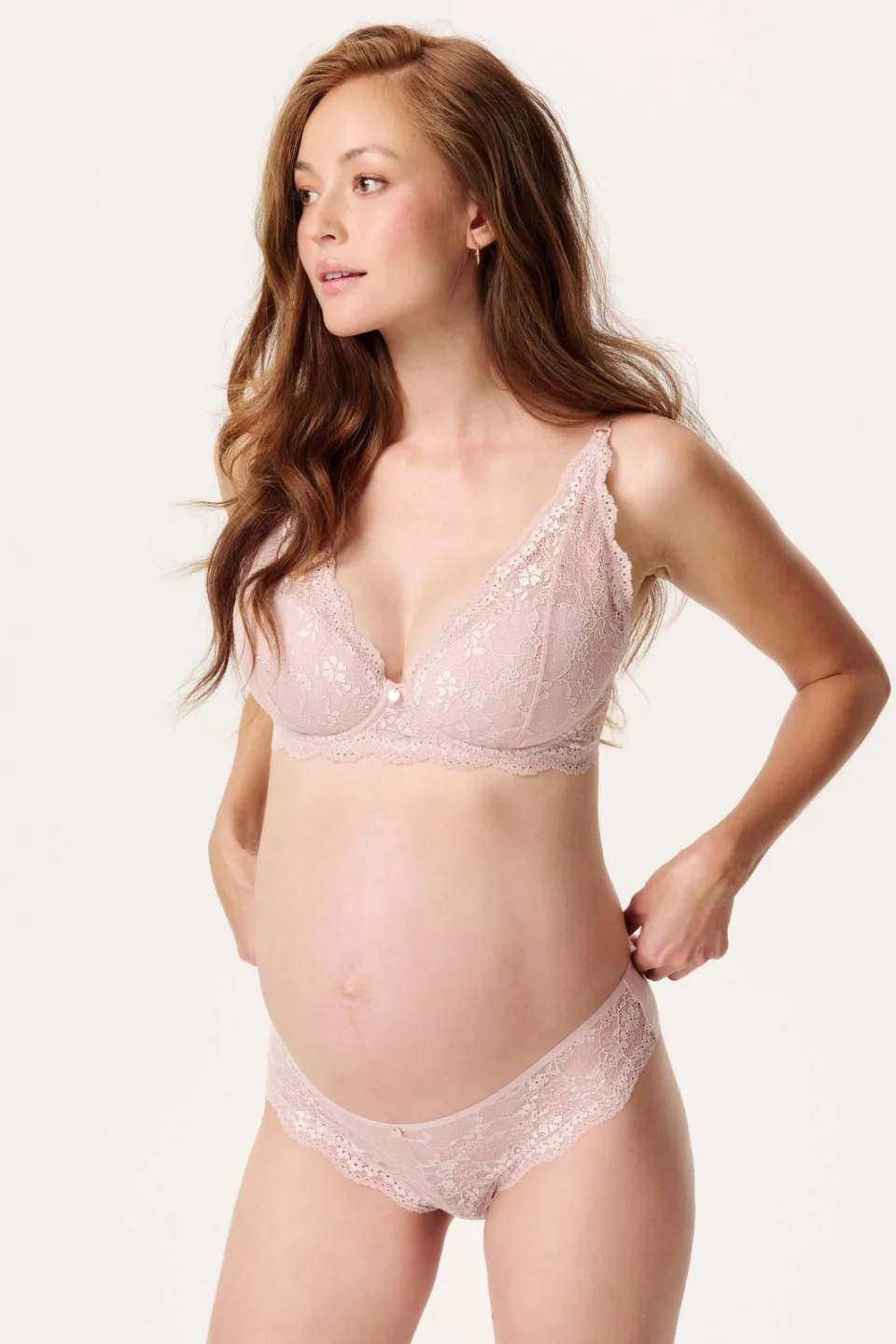 Noppies kanten voedingsbh met beugel roze, foto 7