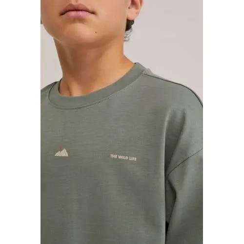 WE Fashion longsleeve met backprint groen, foto 6