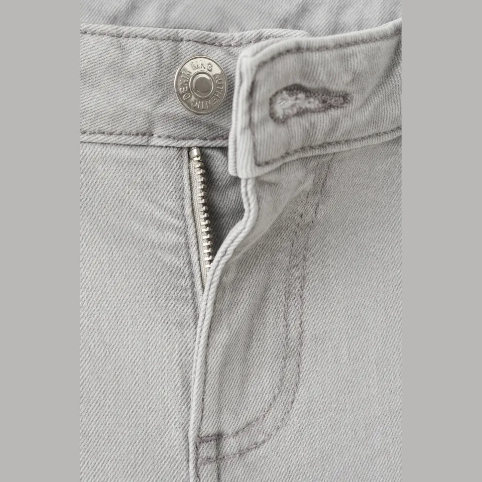 Mango TEEN wide leg jeans - grijs, foto 5