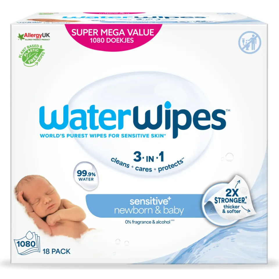 WaterWipes billendoekjes 1080 doekjes, foto 2