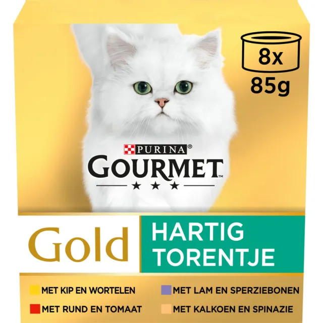 Gourmet Gold Hartig Torentje natvoer kat 85 g, foto 2