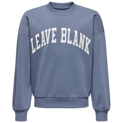 Only & Sons JUNIOR sweater met tekst - blauw Tekst