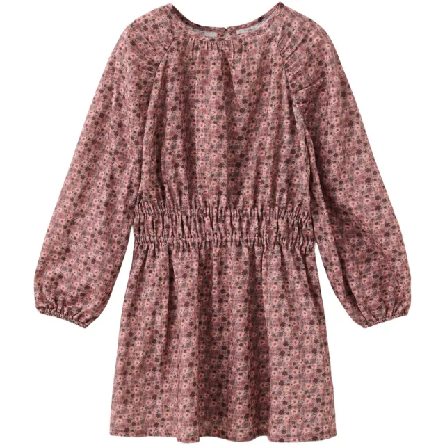 Mango Kids gebloemde midi jurk met smockwerk roze Roze/paars