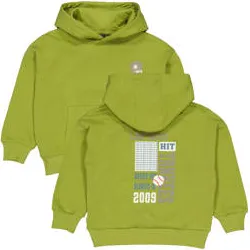 QPI hoodie met backprint - groen, foto 3