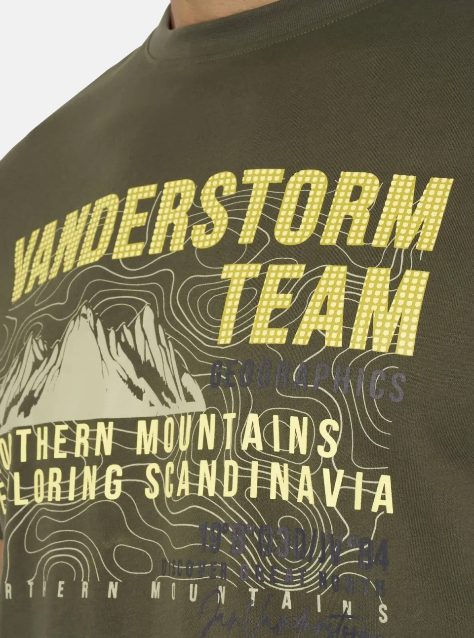 Jan Vanderstorm BALVAR T-shirt olijfgroen, foto 5
