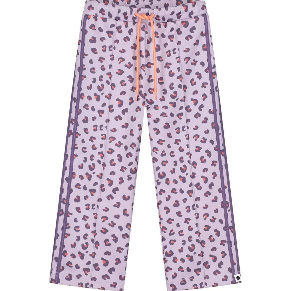 Stains&Stories wide leg broek met print lila, foto 2