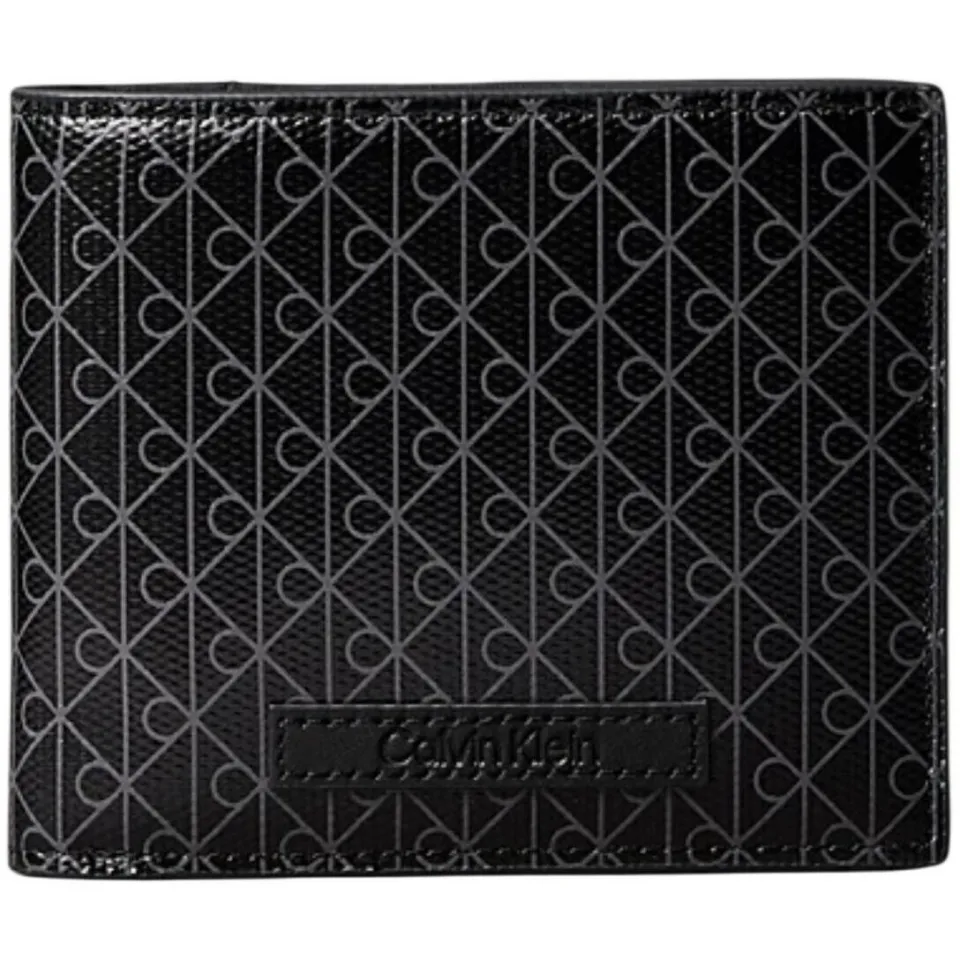 Calvin Klein Coated EW Bill Fold portemonnee zwart