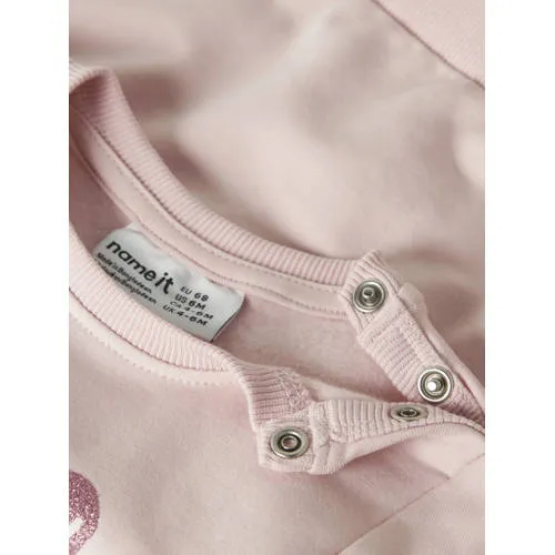 NAME IT BABY sweater met print - lichtroze Printopdruk, foto 3