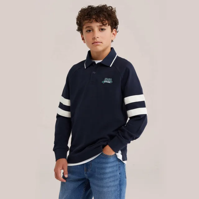WE Fashion polo - donkerblauw, foto 2