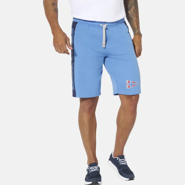 Jan Vanderstorm HARAL loose sweatshort Plus - (set van 2) blauw/groen