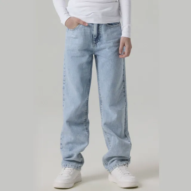 NAME IT KIDS straight jeans regular waist light blue bleached Light Blue Bleached Denim