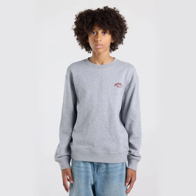 America Today sweater met backprint - grijs
