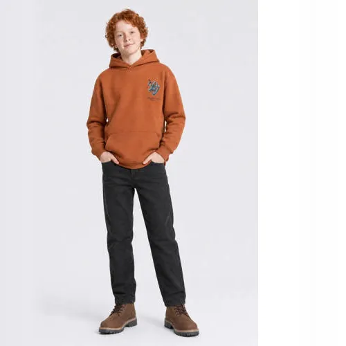 Petrol Industries hoodie met backprint - oranje, foto 3