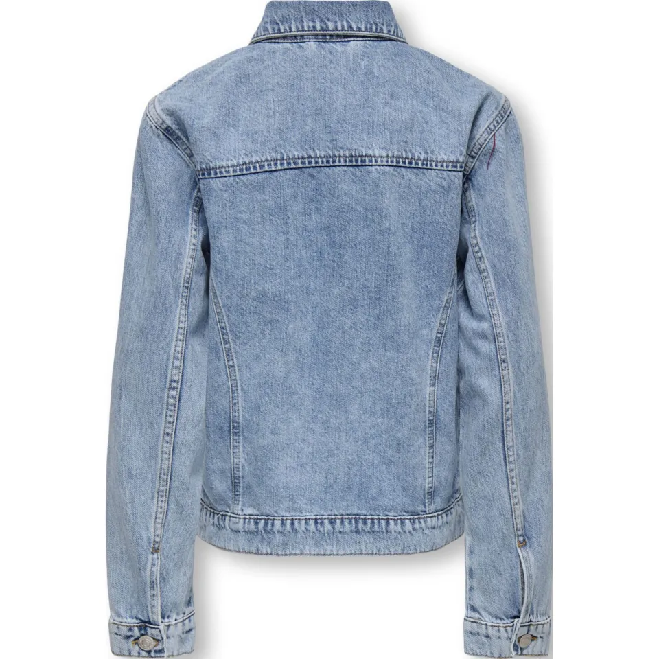 Only & Sons junior spijkerjas lichtblauw light blue denim, foto 3
