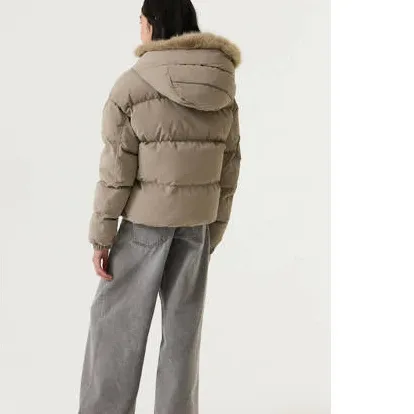 Garcia gewatteerde winterjas beige, foto 7