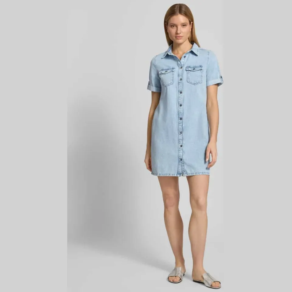 Vero Moda VMJENNIE spijkerjurk light blue denim, foto 5