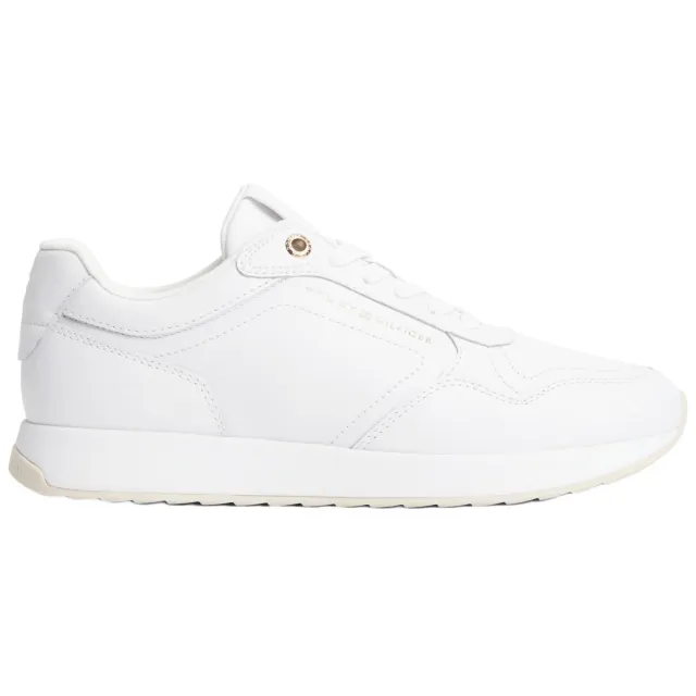 Tommy Hilfiger leren sneakers met logo - wit