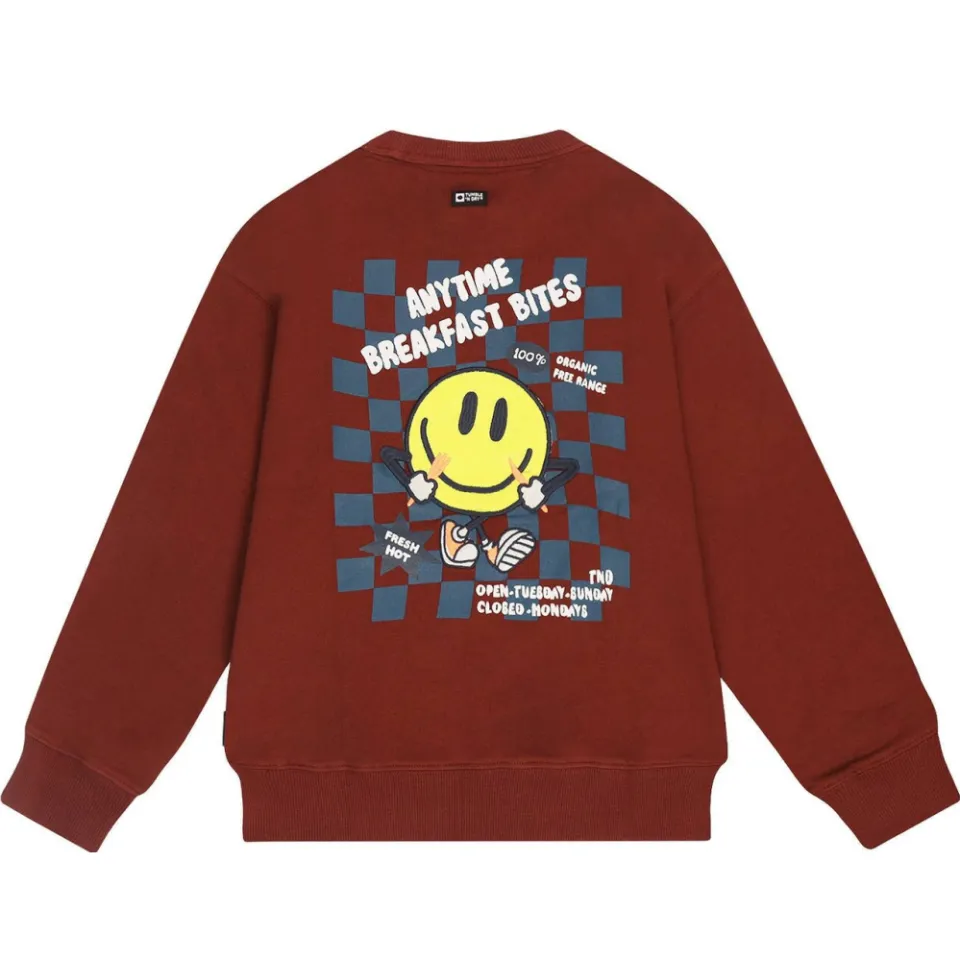 Tumble 'n Dry sweater met backprint en borduursels - rood, foto 3