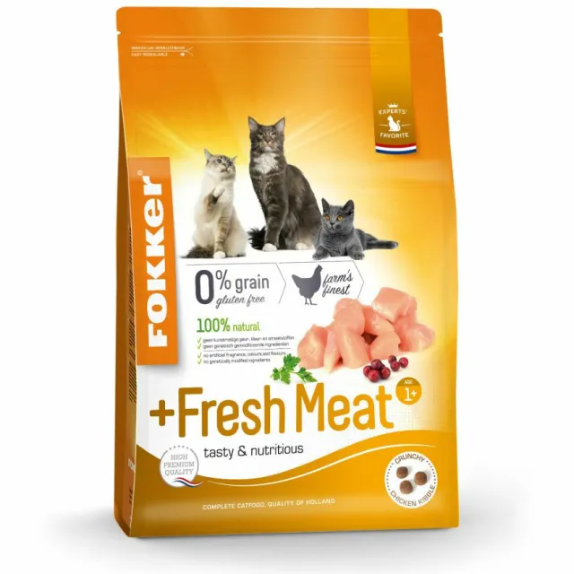 Fokker Fresh Meat kattenvoer kip, foto 2