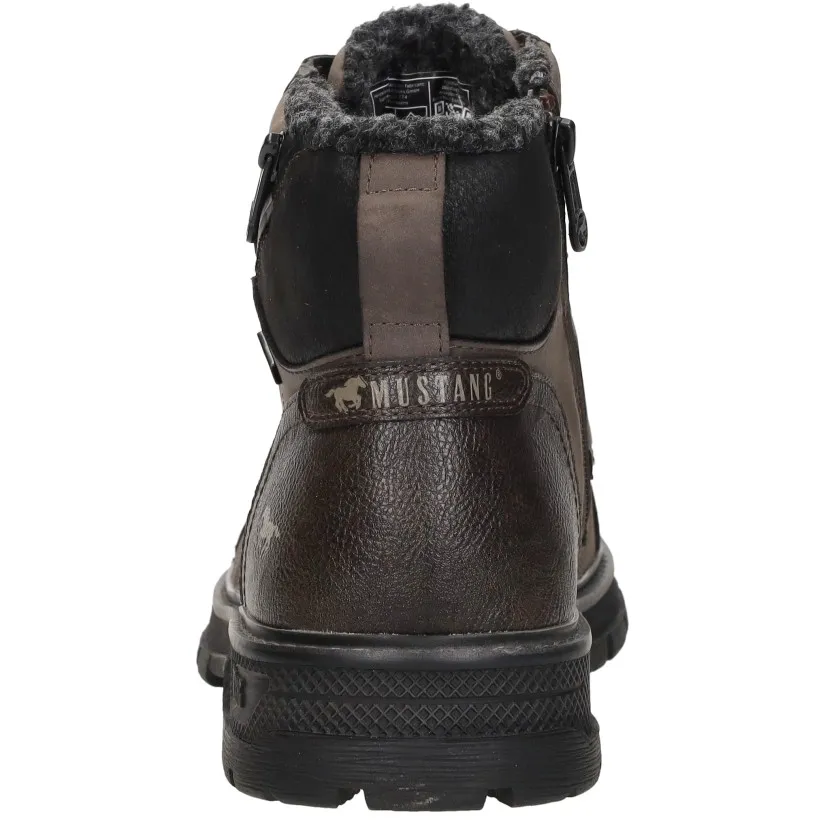 Mustang Veterschoenen Hoog donkerbruin, foto 4