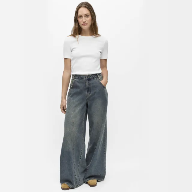 Object Objdipsy Mw Lo Long Jeans 146 loose fit jeans - middelblauw