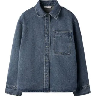 NAME IT KIDS overhemd - donkerblauw Jongens Katoen Klassieke kraag Effen