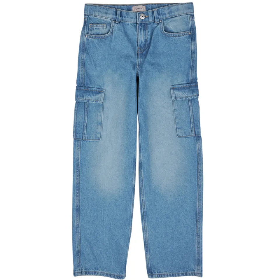 Only KOGHARMONY wide cargo jeans lichtblauw light blue denim, foto 2
