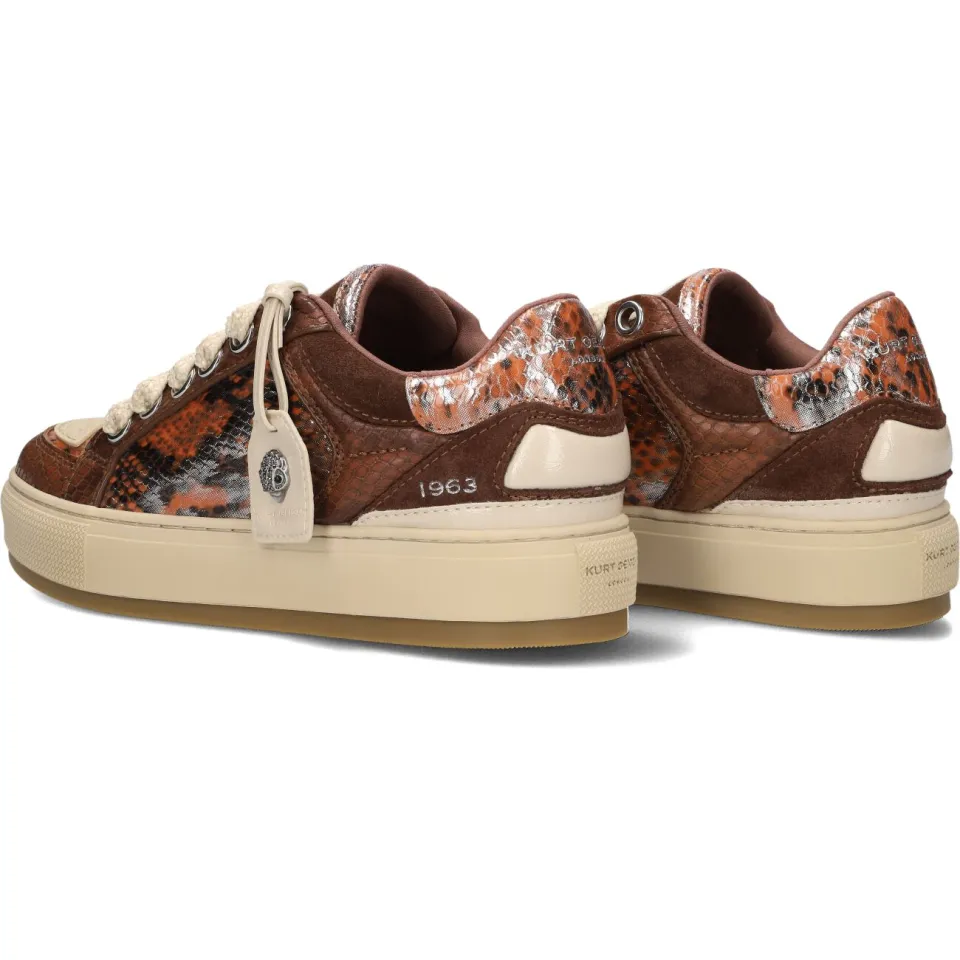 Kurt Geiger Tag leren sneakers - bruin, foto 4