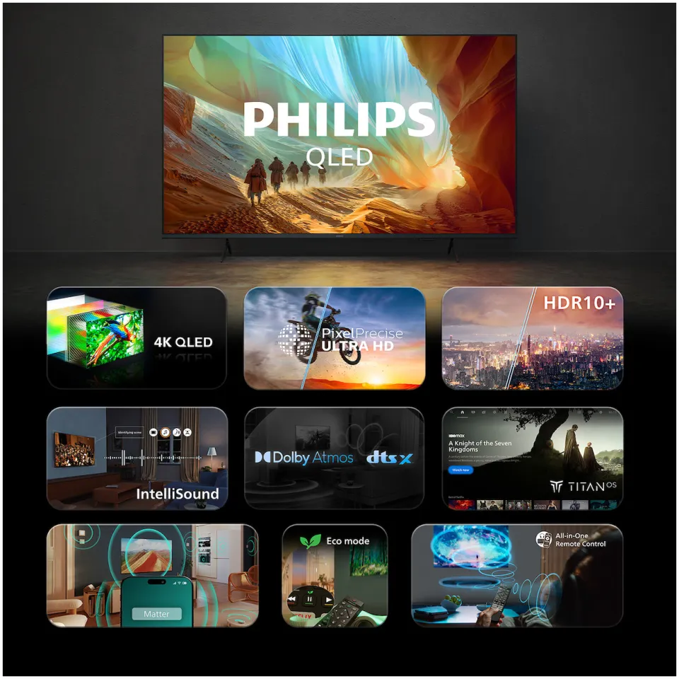 Philips 50PQS7801/12 QLED TV zwart, foto 4