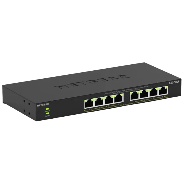 Netgear Unmanaged 8-port Gs308lp Poe-switch