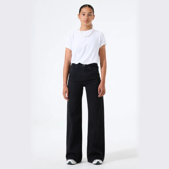 Garcia high waist wide leg jeans black denim
