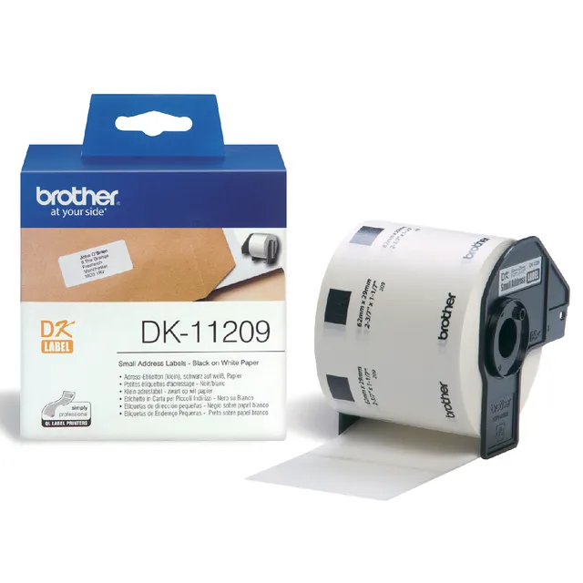 Brother Etiket brother dk-11209 adressering klein 62x29mm 1 rol