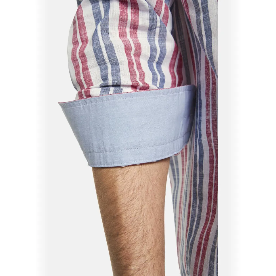 Babista regular fit gestreept overhemd Plus Size - rood, foto 6
