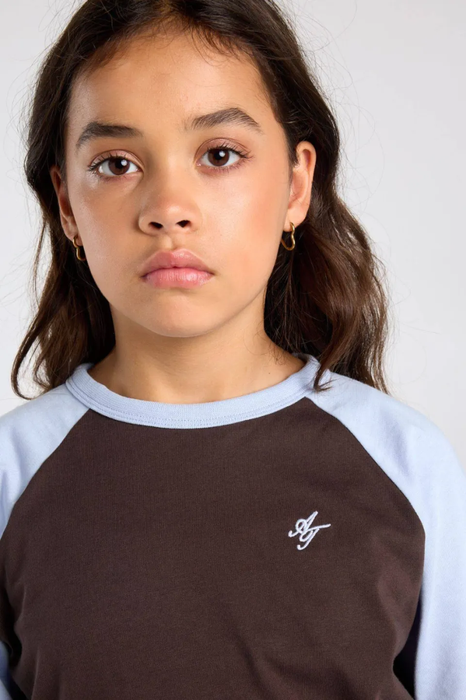 America Today longsleeve bruin/lichtblauw, foto 7