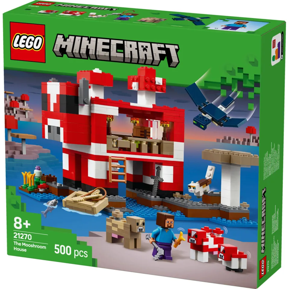 Lego Minecraft Het Mooshroom huis, gamingspeelgoed 21270, foto 7