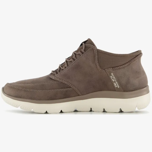 Skechers Slip-ins: Summits Siegul suède heren sneakers bruin