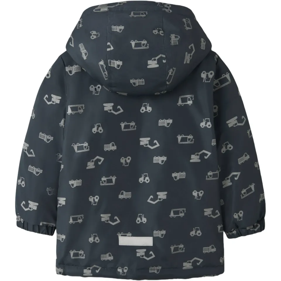 NAME IT MINI tussenjas met voertuigenprint donkerblauw, foto 2
