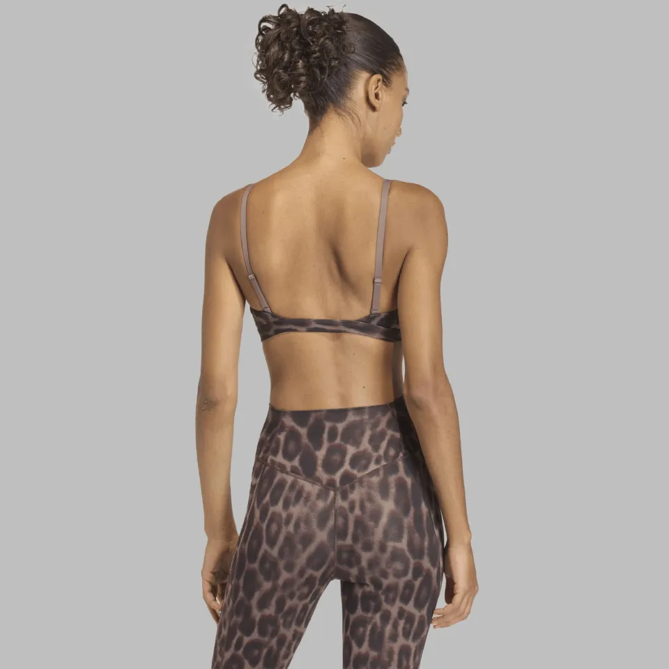 Adidas Performance Optimé sport-bh light support - panterprint bruin/zwart, foto 8